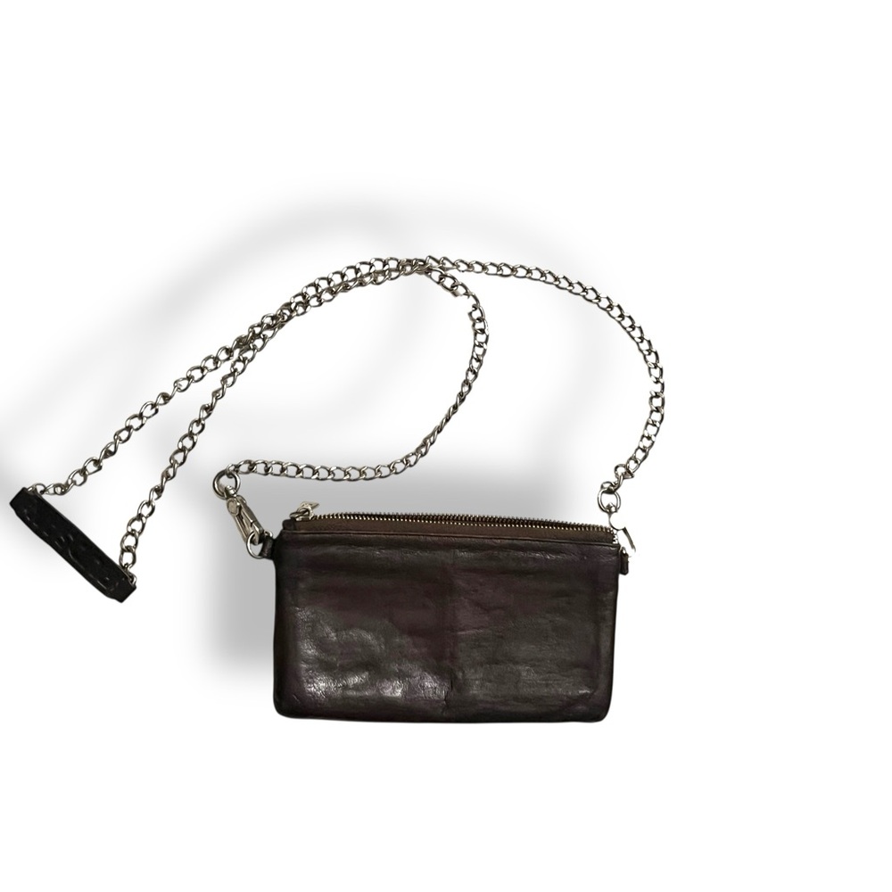 𝐑𝐔𝐃𝐒𝐀𝐊 Leather Crossbody Bag with Chain Strap